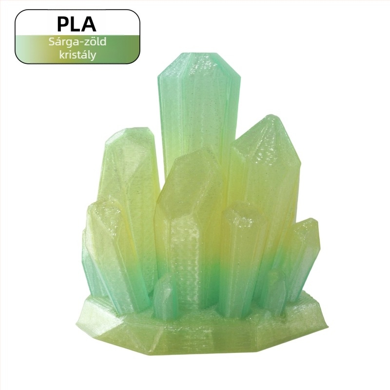PLA filament 3D nyomtatáshoz, kristályhatás (Anyag: PLA; Tömeg: 1 kg; Márka: Ningmei Technology; Testreszabható: Igen)