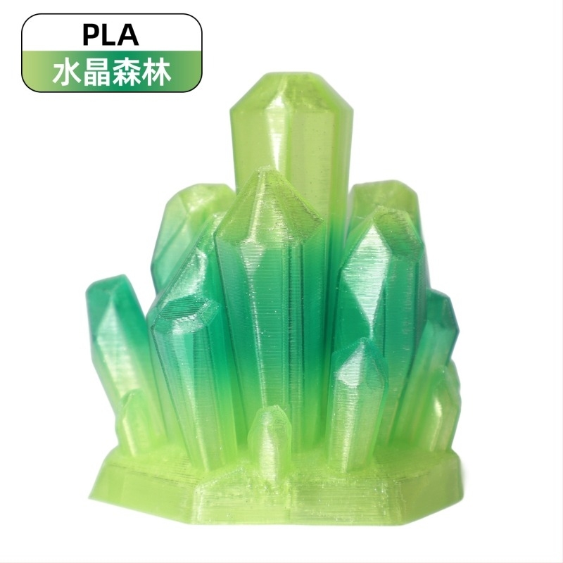 PLA filament 3D nyomtatáshoz, kristályhatás (Anyag: PLA; Tömeg: 1 kg; Márka: Ningmei Technology; Testreszabható: Igen)