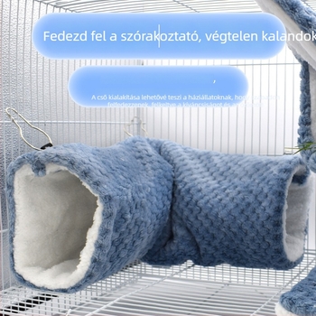 Hamster meleg plüss alagút, flanel anyag, hordozható, könnyen tisztítható, levehető, Yiwu eredet