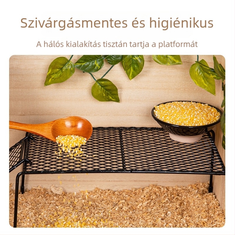 Szárnyasok etető platforma vasrácsos polccal — vasasztal, Xingxingwen márka, csirkék számára