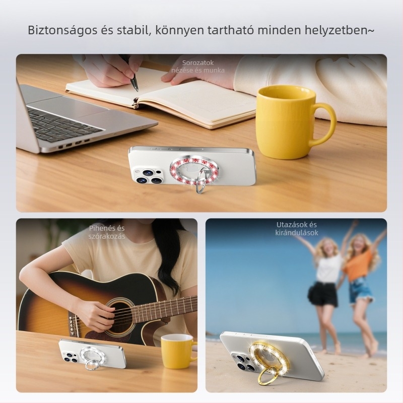 Mágneses állvány telefonokra, Yingle, modell Yl-zs03, ötvözetes kivitel, univerzális telefonokra és tabletekre, testreszabható