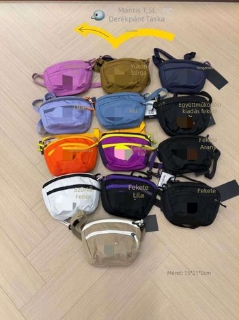 Nylon külső sporttáska, lélegző és vízálló kialakítás, poliészter bélés, betűs mintázat