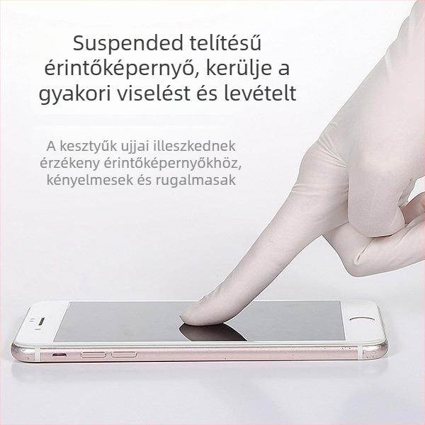 Nitril egyszer használatos kesztyűk – vastagított, vízálló és olajálló, mosogatáshoz és konyhai takarításhoz (kihúzható típus)