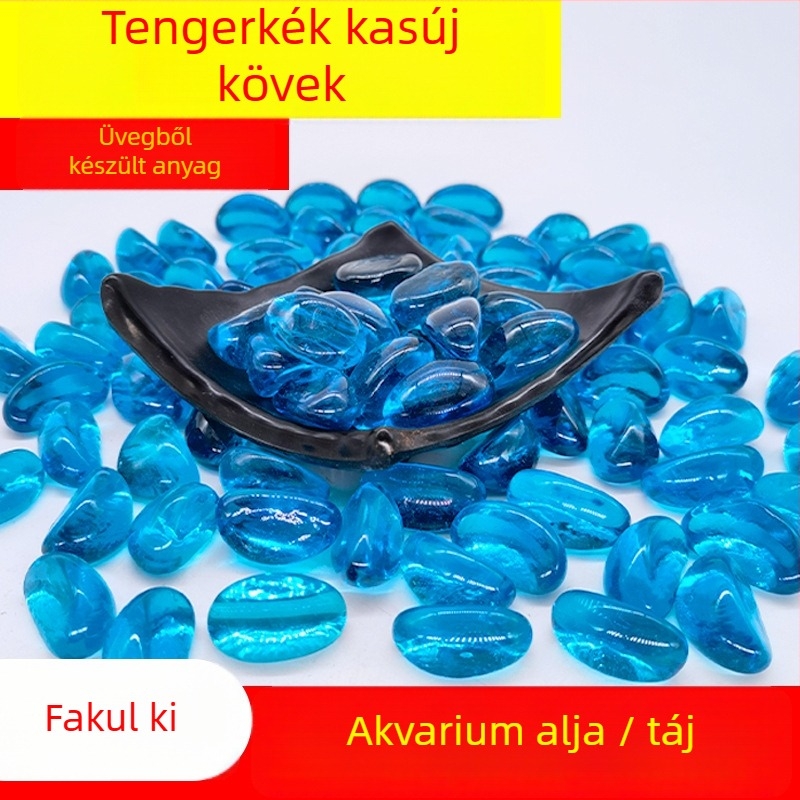 Akváriumi aljzati tájkövek – Cashew kövek, Kristályüveg homok, Mikro táj dekoráció