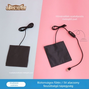 USB fűtőpad kisállatok számára – Flower Branch dizájn, USB‑tápellátás, téli melegítést biztosít