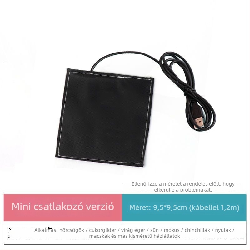 USB fűtőpad kisállatok számára – Flower Branch dizájn, USB‑tápellátás, téli melegítést biztosít