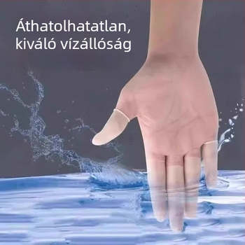 Átlátszó ujjvédők manikűrhöz, ultra vékony, frosted felülettel, anti-slip és pormentes; vastagság 0,2–0,3 mm; mintázat átlátszó; funkció védelem; élettartam 2 év
