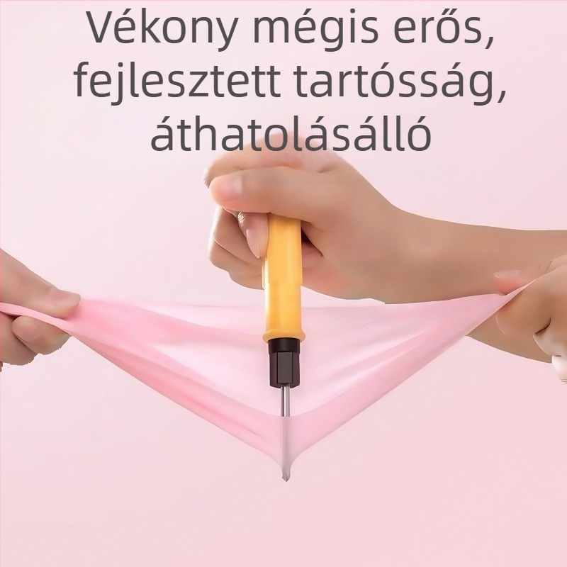 Egyszer használatos nitril edénymosó kesztyűk, hosszított kivitelben, vízálló és olajálló, közepes vastagságú