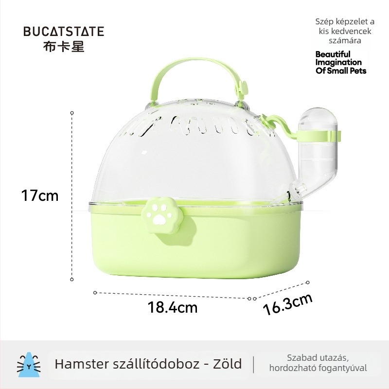Hamster ketrec és utazó hordozó — műanyag kivitel; Bucatstate; kategória: hamster ketrec és utazó hordozó, háziállat kellékek