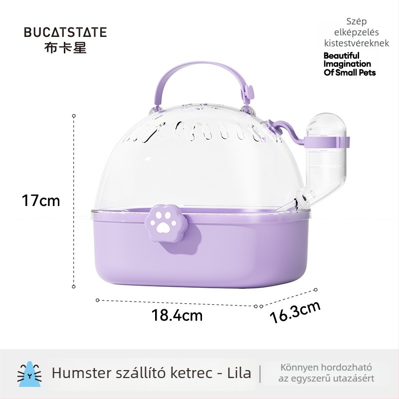 Hamster ketrec és utazó hordozó — műanyag kivitel; Bucatstate; kategória: hamster ketrec és utazó hordozó, háziállat kellékek