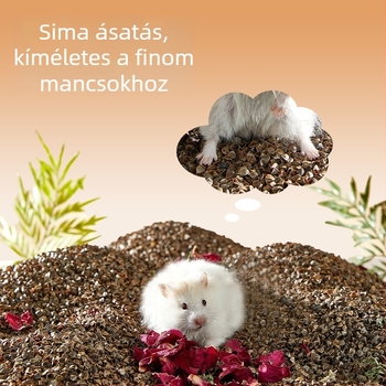Hamster alátét hajdinából, bioenzimmel, dezodoráló és nedvszívó aljzat élőhely-díszítéséhez