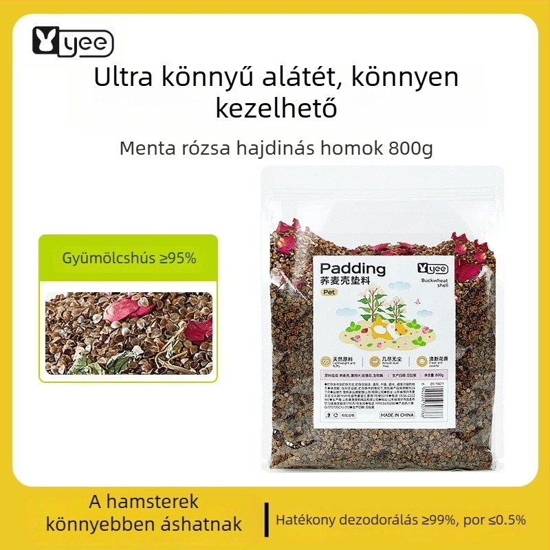 Hamster alátét hajdinából, bioenzimmel, dezodoráló és nedvszívó aljzat élőhely-díszítéséhez
