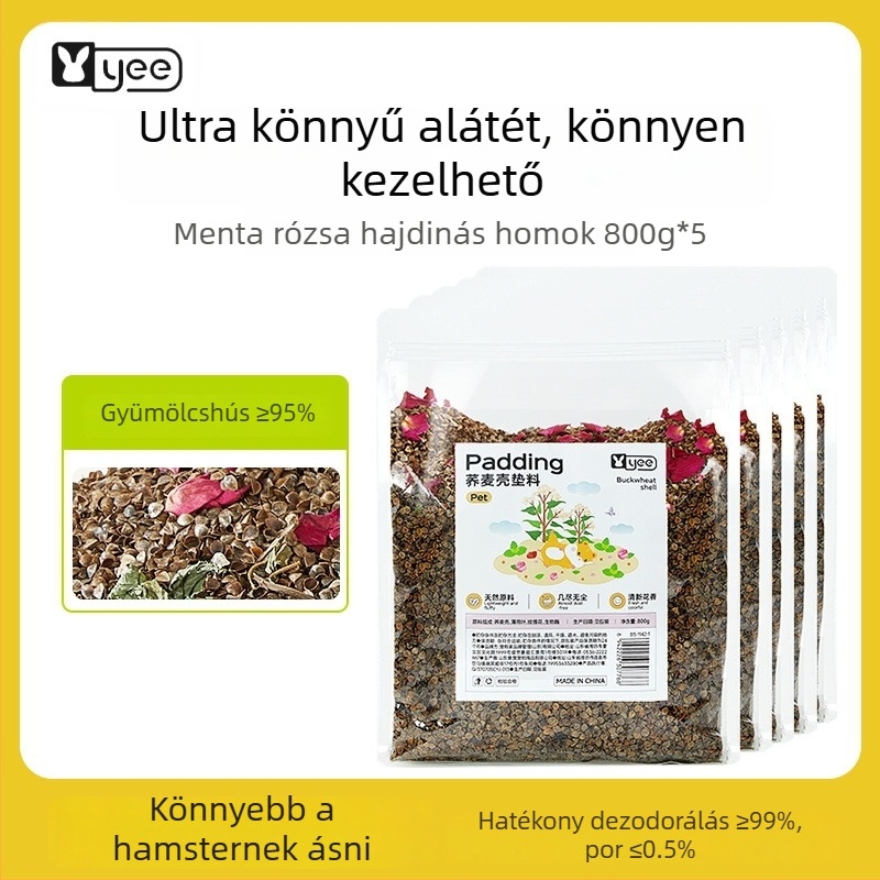 Hamster alátét hajdinából, bioenzimmel, dezodoráló és nedvszívó aljzat élőhely-díszítéséhez