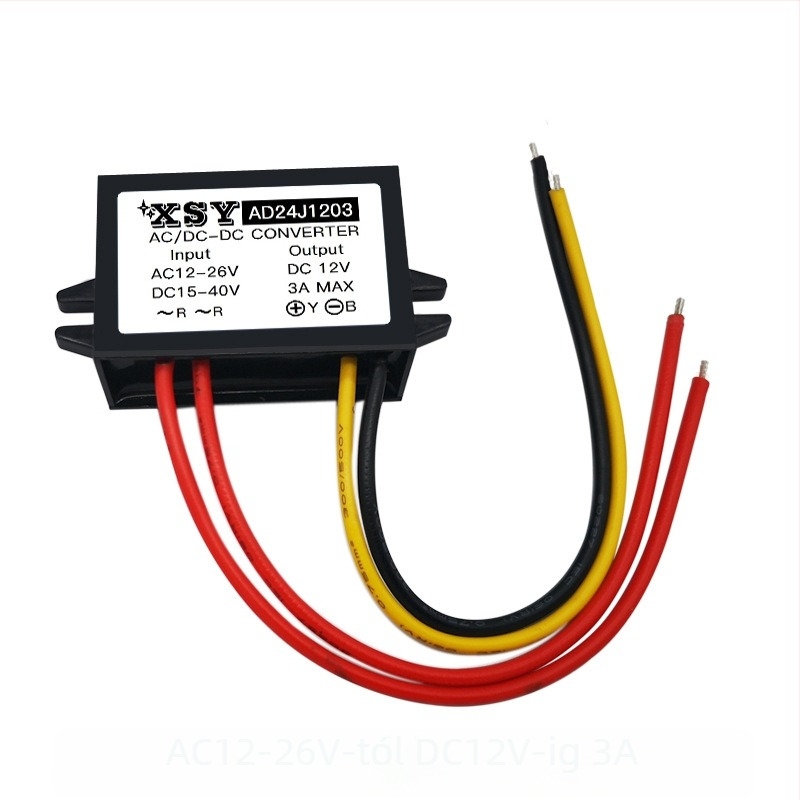 AC-DC Buck tápegység, 12V kimenet, bemenet 12-26V AC, 1-3A, 95% hatékonyság, IP67