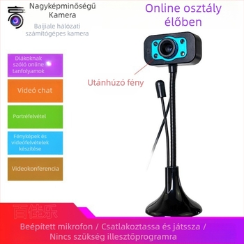 Asztali USB kamera 0,8 MP szenzorral, 1600x1200 max felbontás, 30 FPS, USB plug-and-play