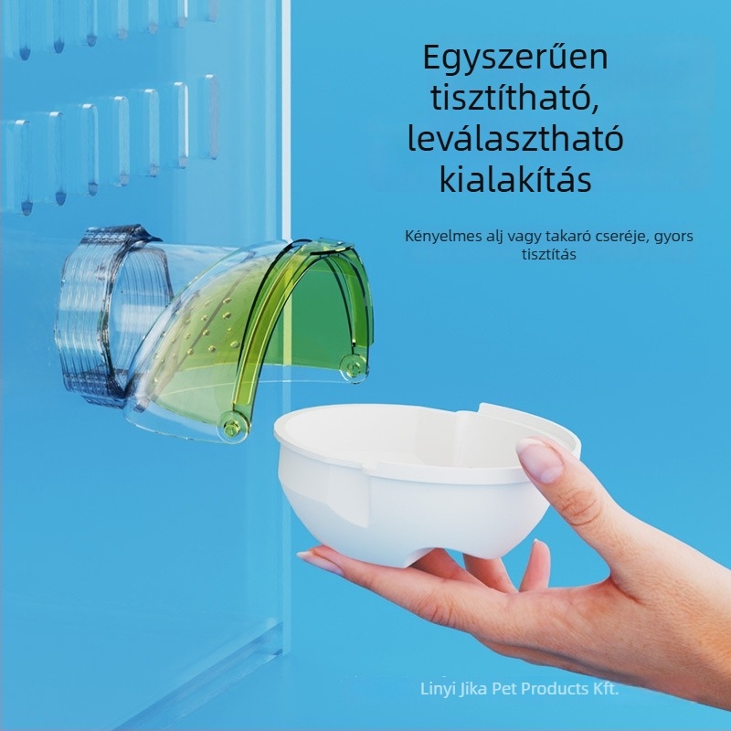 Hamster külső fürdőszoba, szauna és homokozó, akril csatlakozással — Jakal Card márka