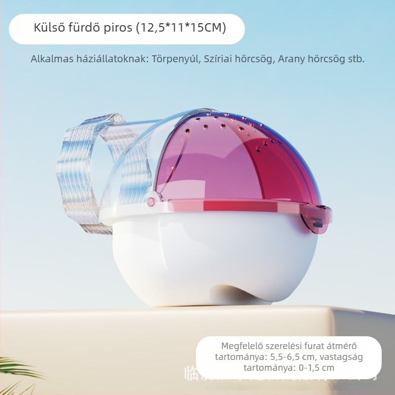 Hamster külső fürdőszoba, szauna és homokozó, akril csatlakozással — Jakal Card márka
