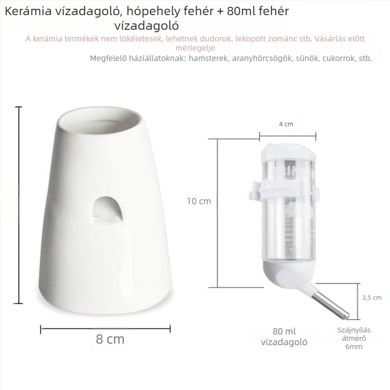 Hamster ivóvíz adagoló | Műanyag test | Eredet: Zhejiang | Márka: Egyéb
