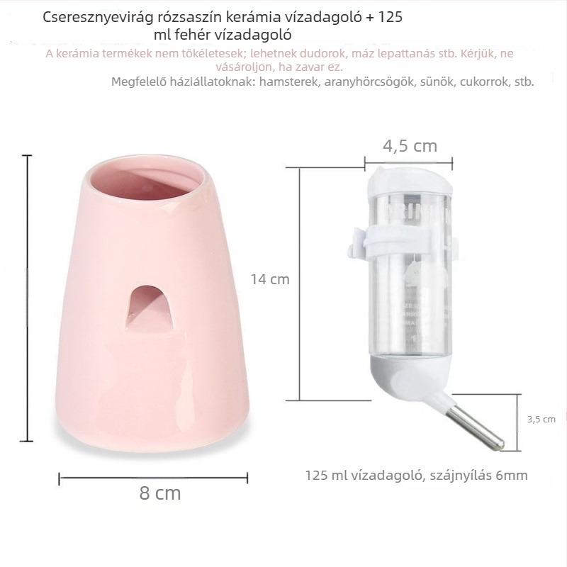 Hamster ivóvíz adagoló | Műanyag test | Eredet: Zhejiang | Márka: Egyéb