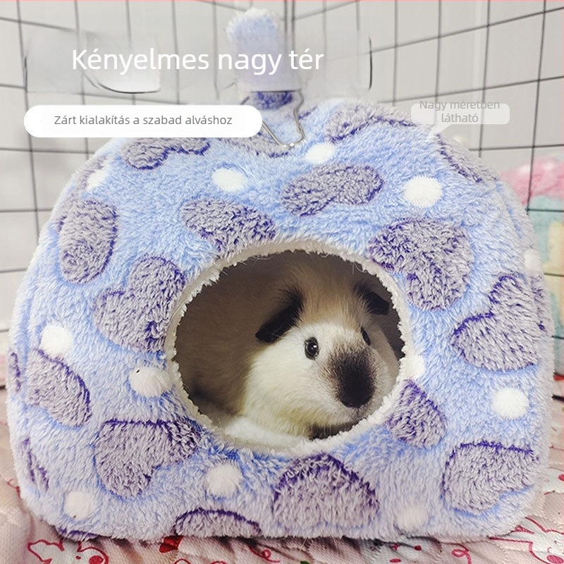 Mingtu pamut fészek kisállatoknak – meleg téli fekhely hamsternek, törpenyúlnak és más kisállatoknak