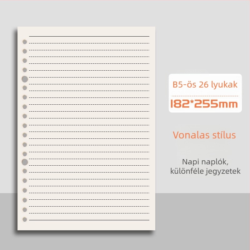 Mengjin Leválasztható jegyzetfüzet, PP borító, 80 g papír, 50–100 oldal