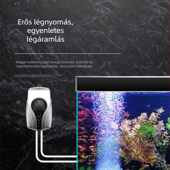 Blue Treasure akváriumi levegőpumpa — csendes oxigénellátó, 1 kg, importálás nem, magáncímke lehetséges