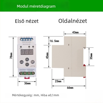 Sínes időrelé modul, többfunkciós, trigger-számlálóval