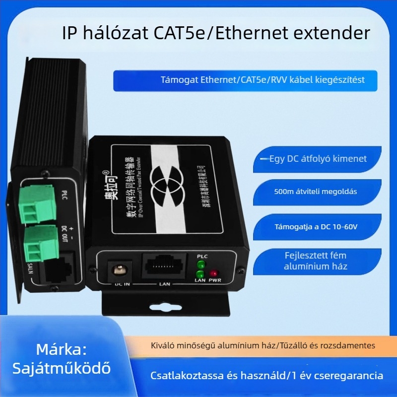 Video konverter — Koaxiális adó/kiterjesztő lift PLC-hálózathoz, 720p, Távoli ébresztés nem támogatott, Energia-gazdálkodás nem támogatott, Modell 705