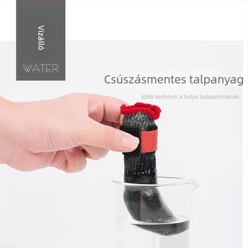 Háziállat cipő – belső és külső lábvédő, csúszásmentes, pamut + környezetbarát gumi, egész évben, hétköznapi stílus
