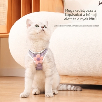 Macska mellpánt, légáteresztő, állítható, poliészter, törésálló