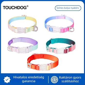Touchdog it it színes kutya nyakörv LED világítással, utazáshoz, anti-lost póráz