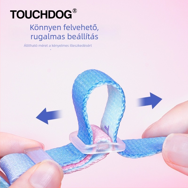 Touchdog it it színes kutya nyakörv LED világítással, utazáshoz, anti-lost póráz