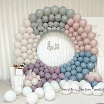 Eseményekhez tervezett ballonív – Tongxuan, latex anyag, kerek forma, New color smoke sorozat