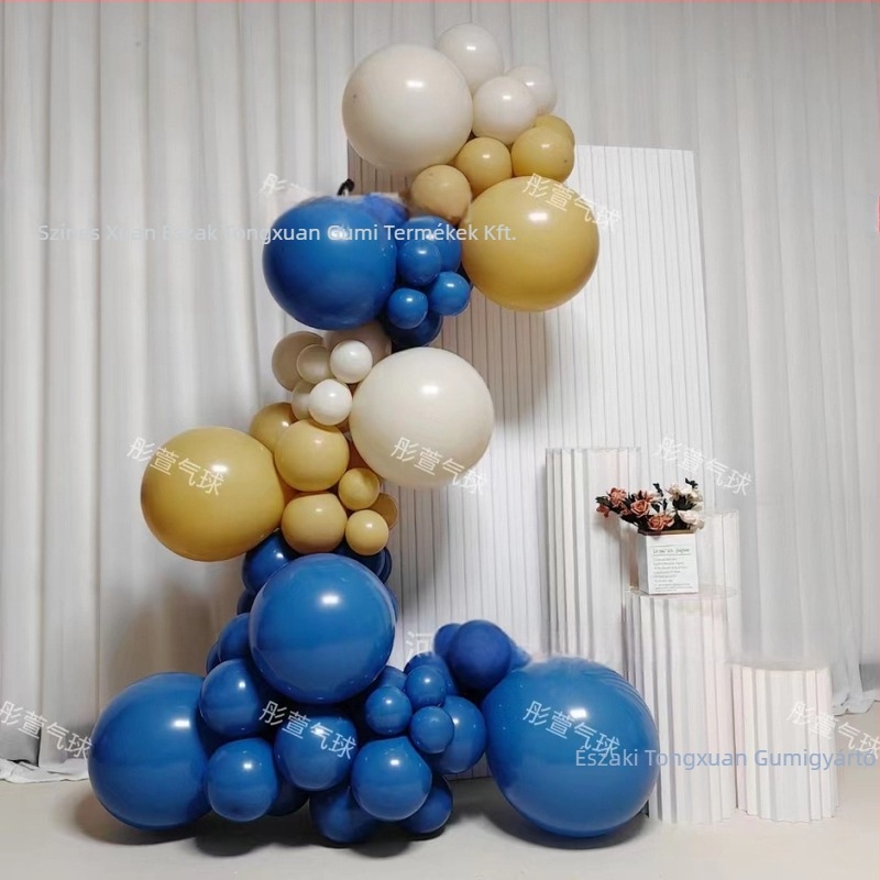 Eseményekhez tervezett ballonív – Tongxuan, latex anyag, kerek forma, New color smoke sorozat