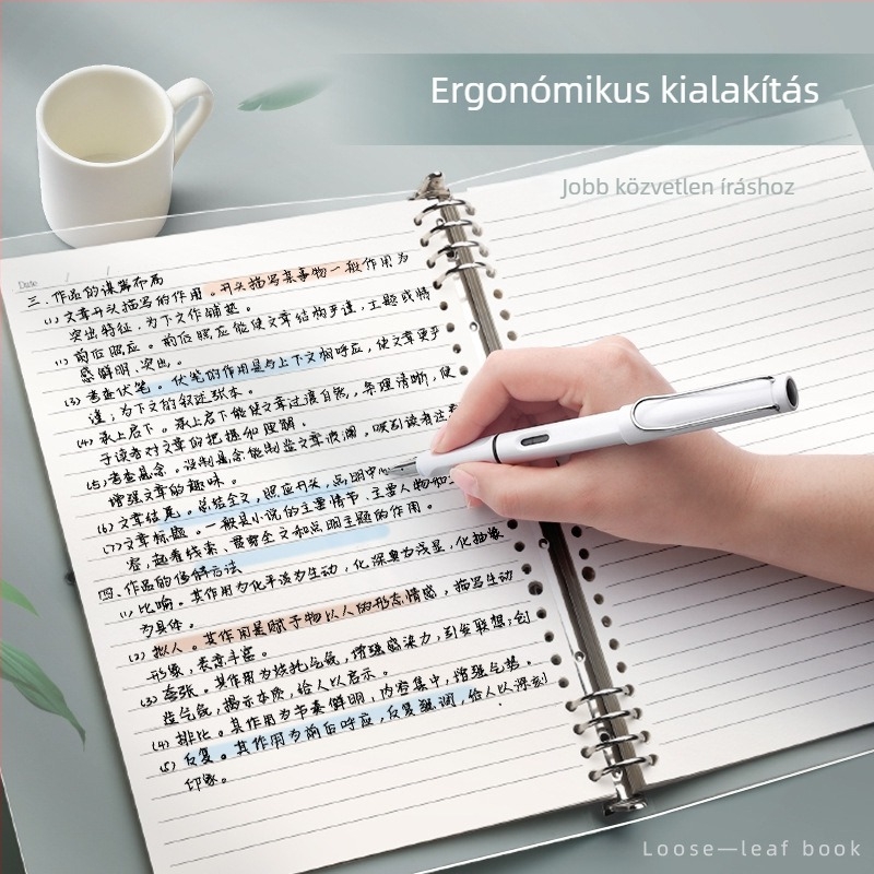 Jegyzetfüzet EVA borítóval, 80 g-os nyers fa cellulóz papír, 50–100 oldal, egyszerű stílus, cserélhető betét
