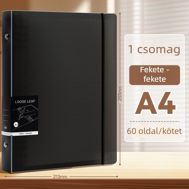 Jegyzetfüzet EVA borítóval, 80 g-os nyers fa cellulóz papír, 50–100 oldal, egyszerű stílus, cserélhető betét