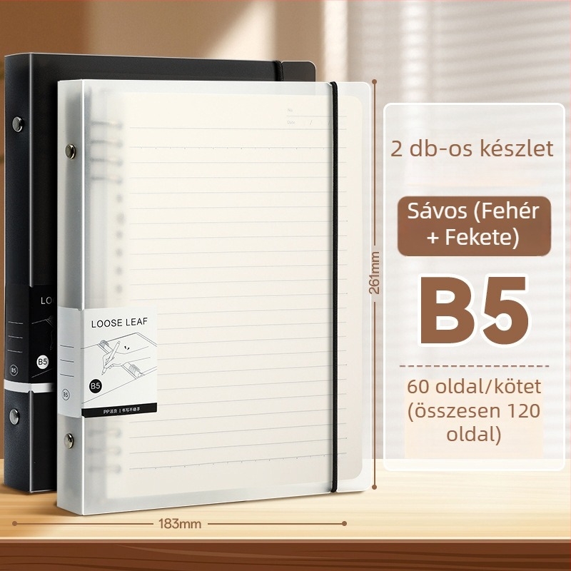 Jegyzetfüzet EVA borítóval, 80 g-os nyers fa cellulóz papír, 50–100 oldal, egyszerű stílus, cserélhető betét