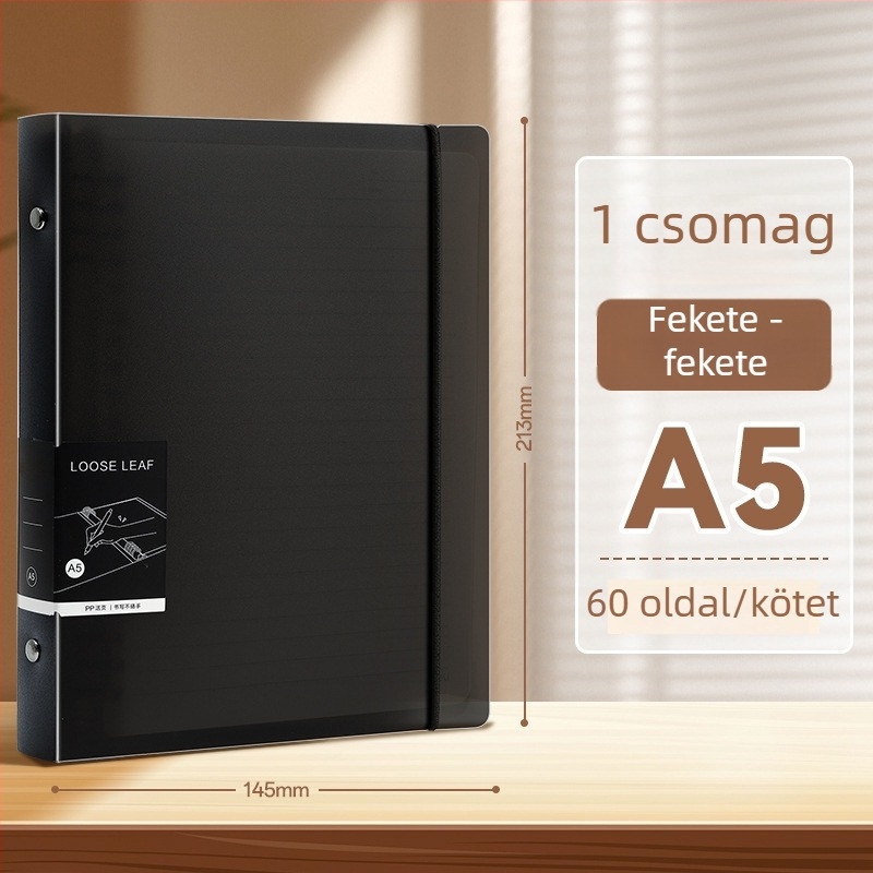 Jegyzetfüzet EVA borítóval, 80 g-os nyers fa cellulóz papír, 50–100 oldal, egyszerű stílus, cserélhető betét
