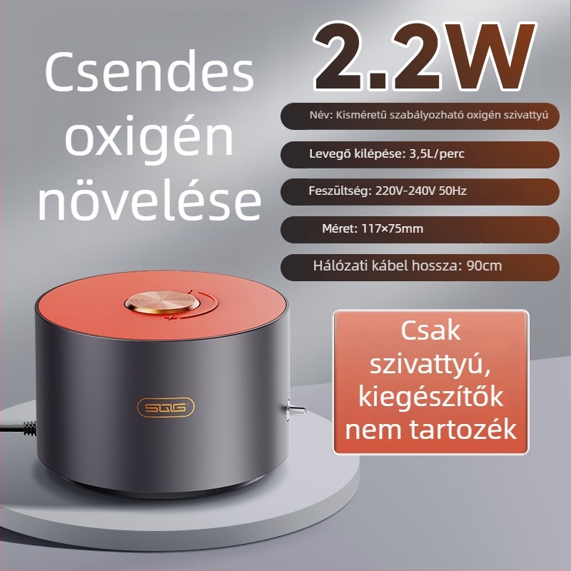 SGQ Akvárium oxigénpumpa, aerátor háztartási használatra, súly 1