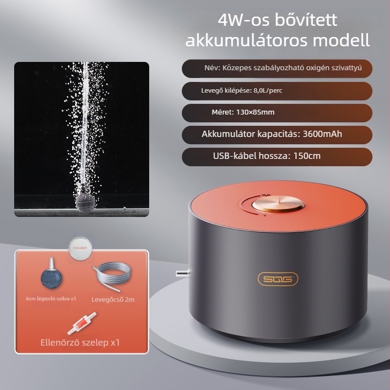 SGQ Akvárium oxigénpumpa, aerátor háztartási használatra, súly 1