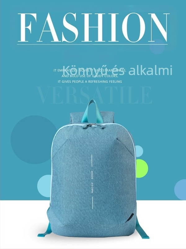 Uniszex utazó hátizsák, vízálló Oxford anyag, légpárnás vállpántok, laptop-kompatibilis, kapacitás legfeljebb 20 L