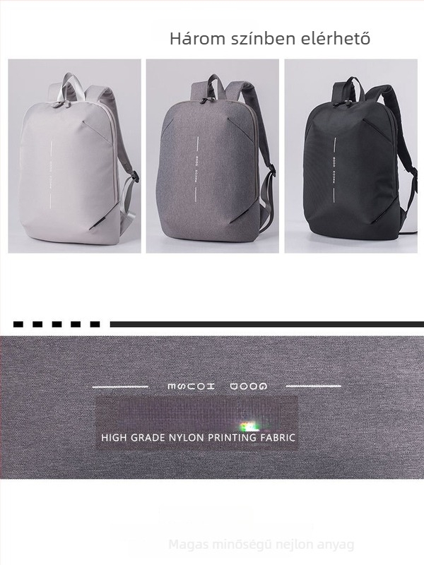 Uniszex utazó hátizsák, vízálló Oxford anyag, légpárnás vállpántok, laptop-kompatibilis, kapacitás legfeljebb 20 L