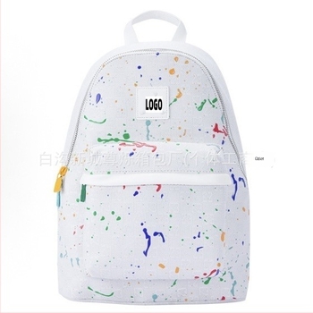 Uniszex hátizsák Splash Ink mintával, 20–35L kapacitás, Oxford anyag, laptop-kompatibilis, görbült vállpánt