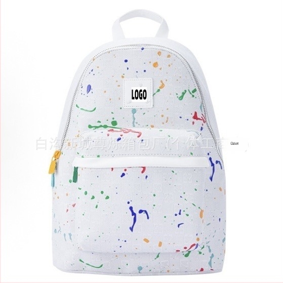 Uniszex hátizsák Splash Ink mintával, 20–35L kapacitás, Oxford anyag, laptop-kompatibilis, görbült vállpánt