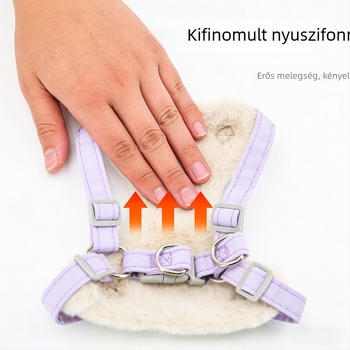 Macska hám mellény-stílusú béléses fleece, poliészter, nem húzható, LH