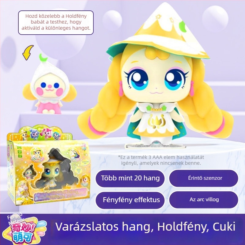 Interaktív beszélő baba világítással és hanggal 7–14 éveseknek • Anyag: műanyag/gumi • Fejlesztés: érzelmek, vizuális percepció, kéz- és szem-koordináció