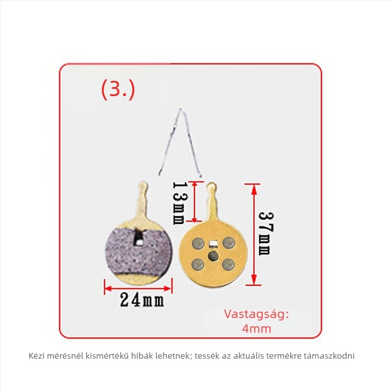 Hegyi kerékpár tárcsafék betétek, mechanikus fékezés, különböző modellek