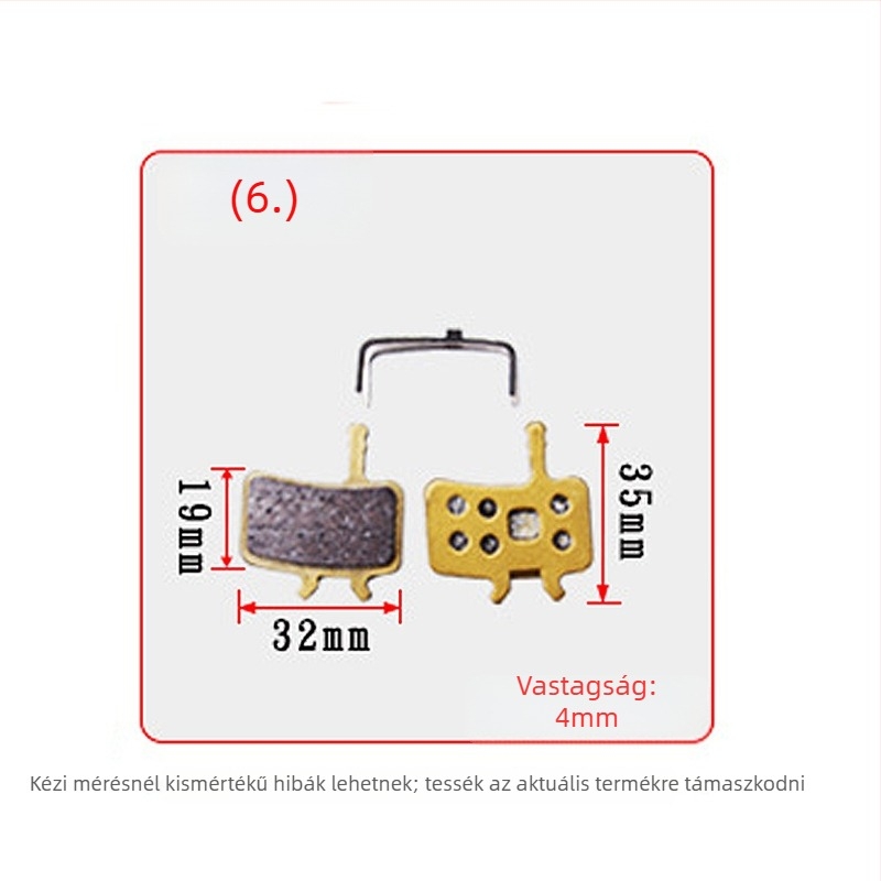 Hegyi kerékpár tárcsafék betétek, mechanikus fékezés, különböző modellek