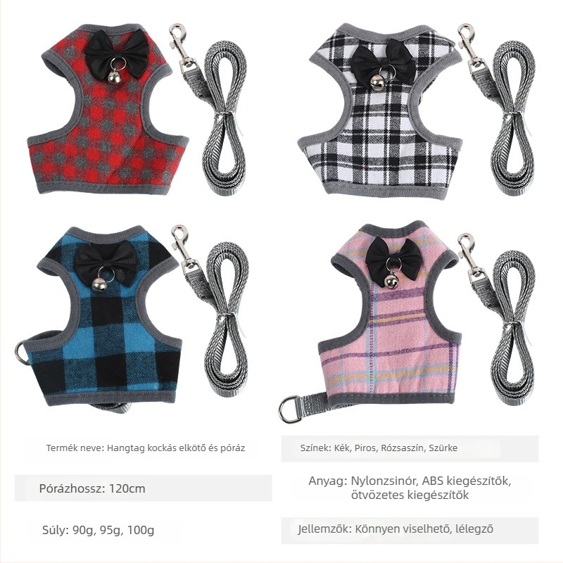 Háziállat póráz és hám, anyag textil, származás Zhejiang, macskáknak, kategória Tow strap, doboz 200 db