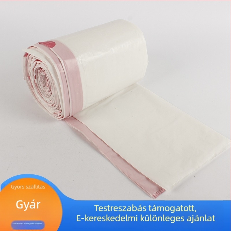 Macska toalett zacskók folyamatos tekercsben, teljesen lebomló anyag, vastagított
